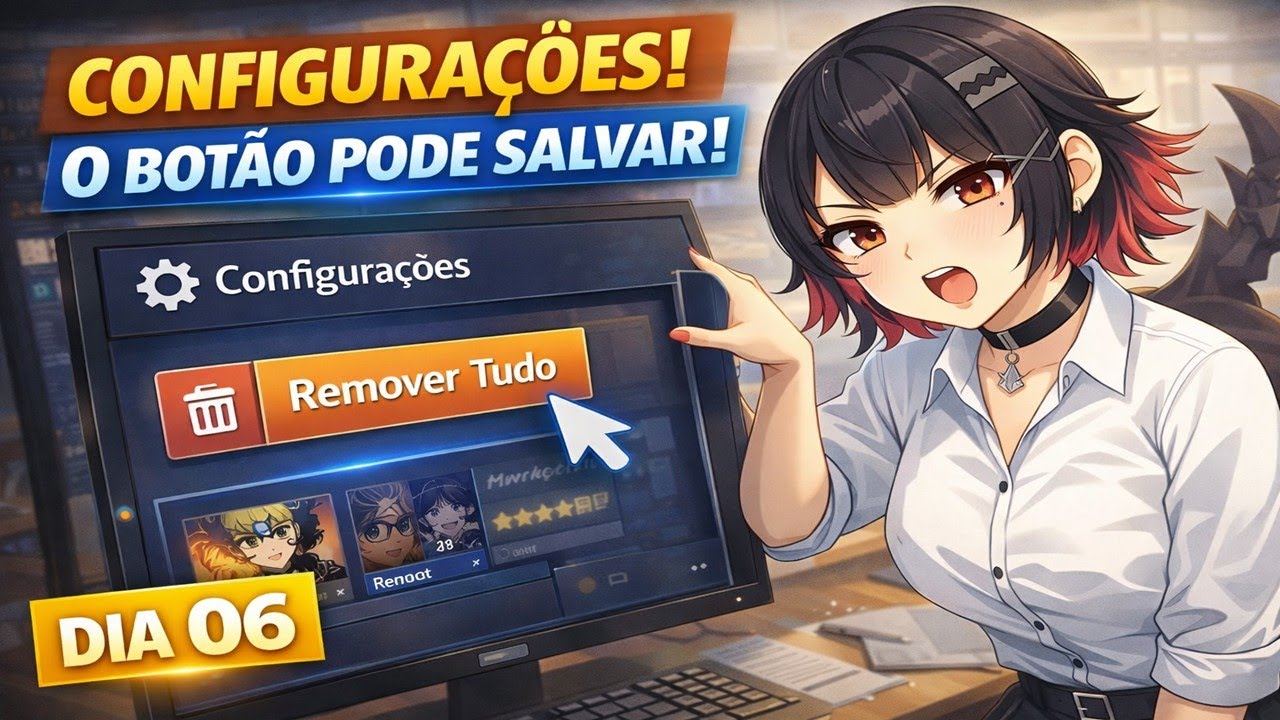 Criando o menu de configurações do meu site | Dia 06