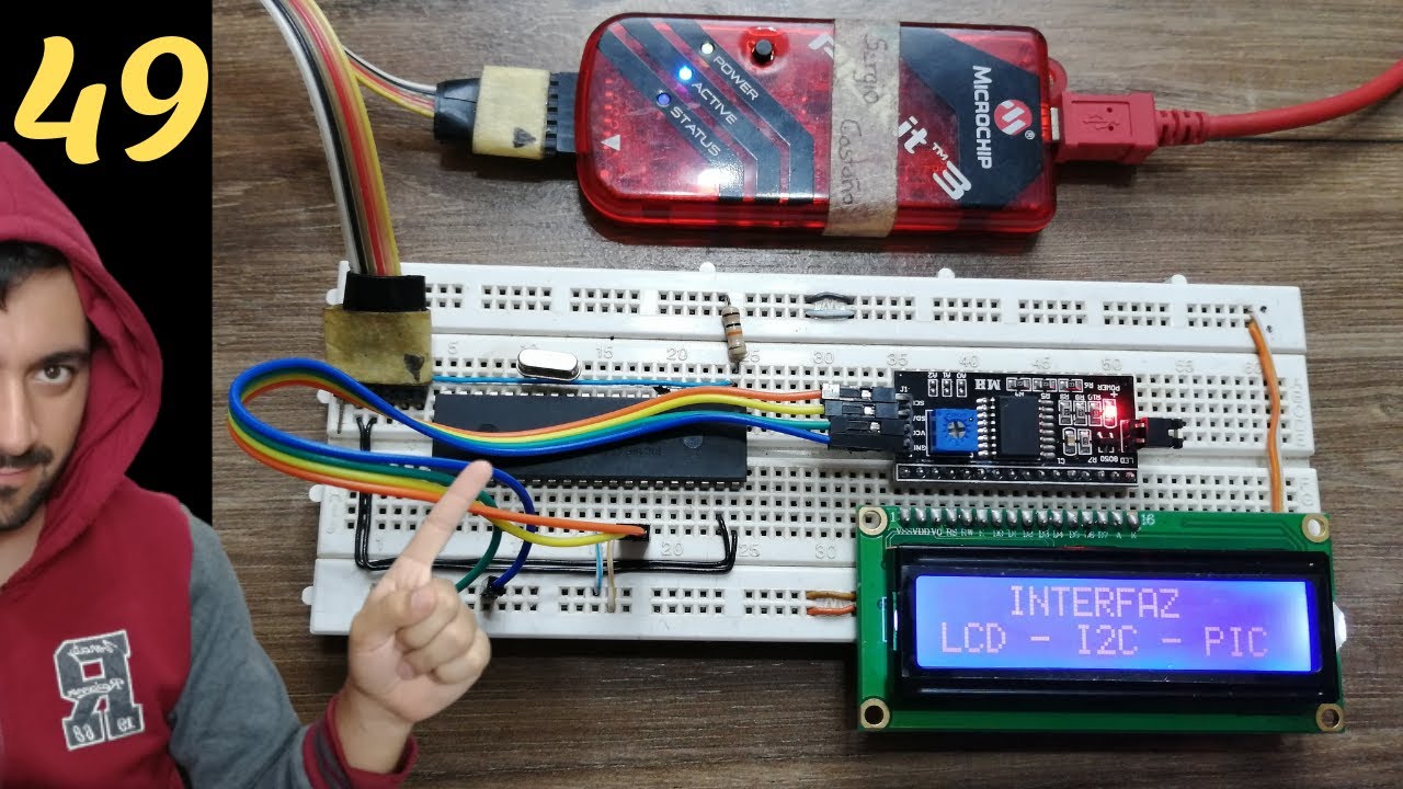 ✅ I2C LCD PIC ⭐️Conecta un LCD solo con 2 LINEAS!! [Curso PIC] # 049