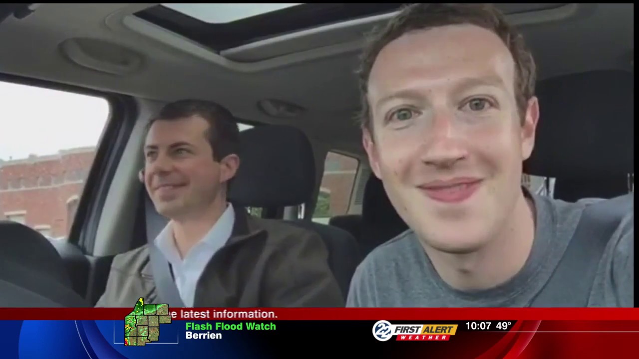 In surprise visit, Facebook founder Mark Zuckerberg tours South Bend with Mayor Pete