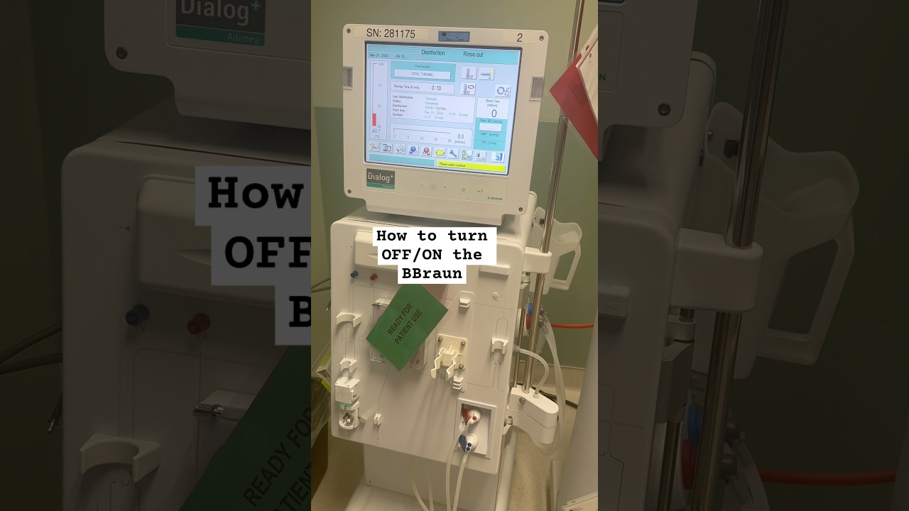 BBraun Dialysis Machine: On/Off switch