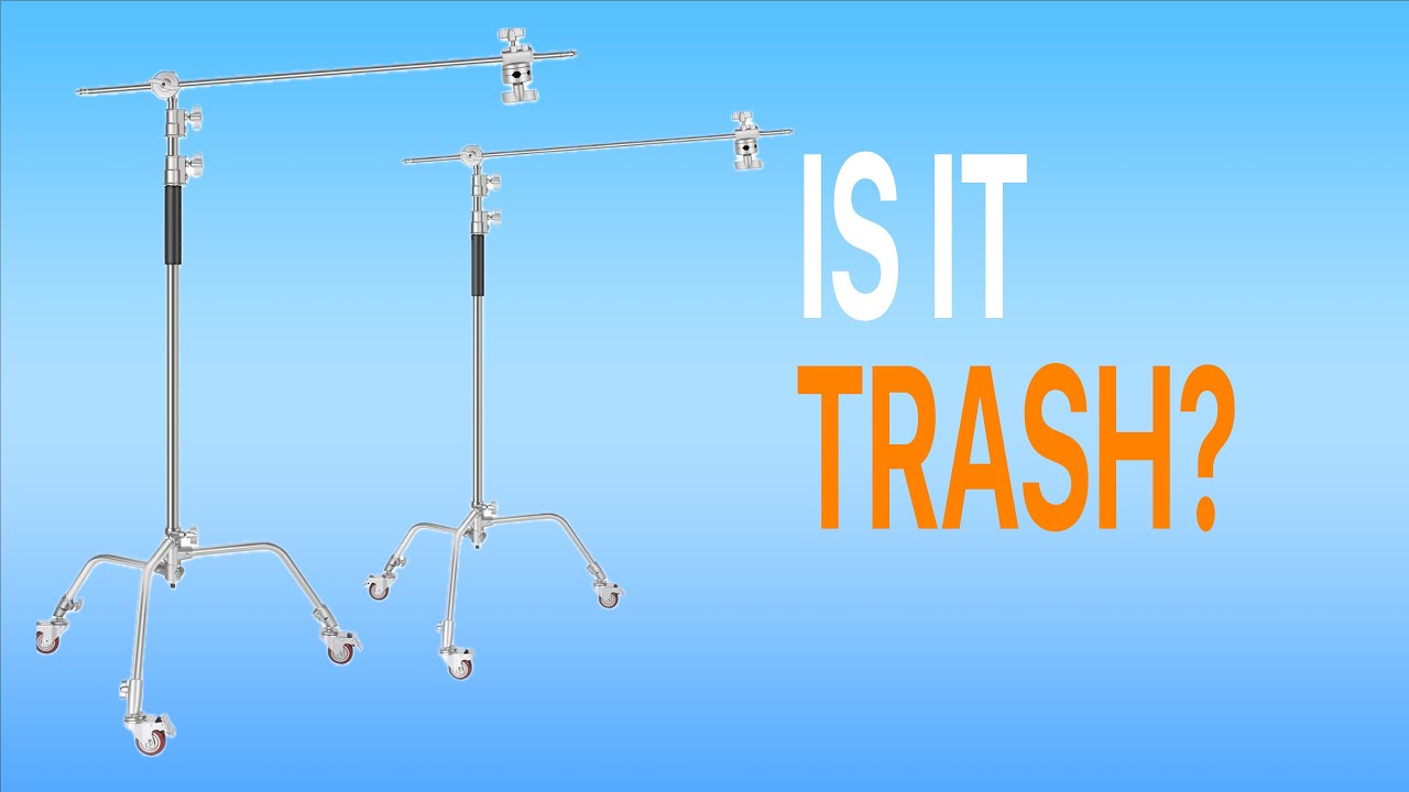 CHEAPEST C Stand with Wheels on Amazon - IS IT Any Good? NEEWER C Stand PRO First Impressions!