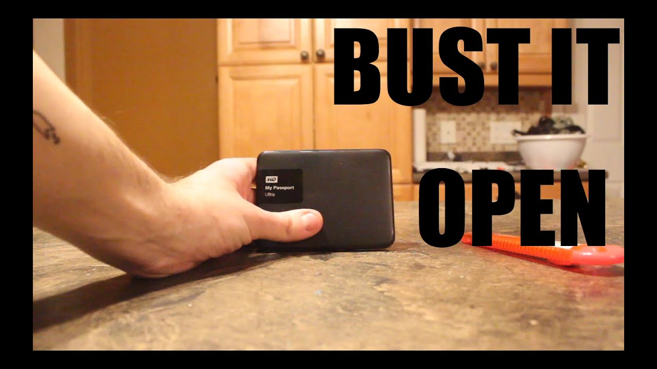 Opening Western Digital My Passport Ultra 1TB USB 3.0 External Hard Drive