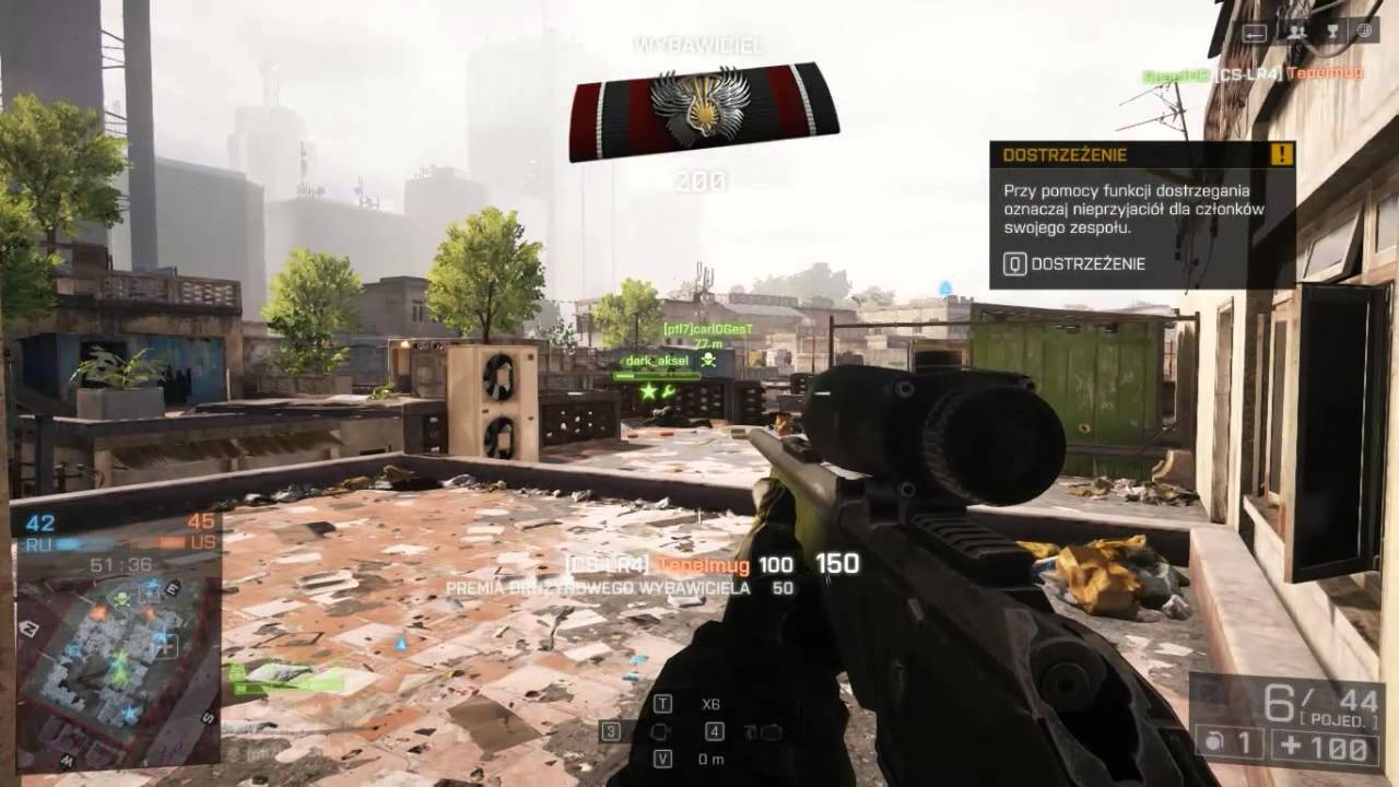 Battlefield 4 Sniper Luj strzela w chuj [HD]