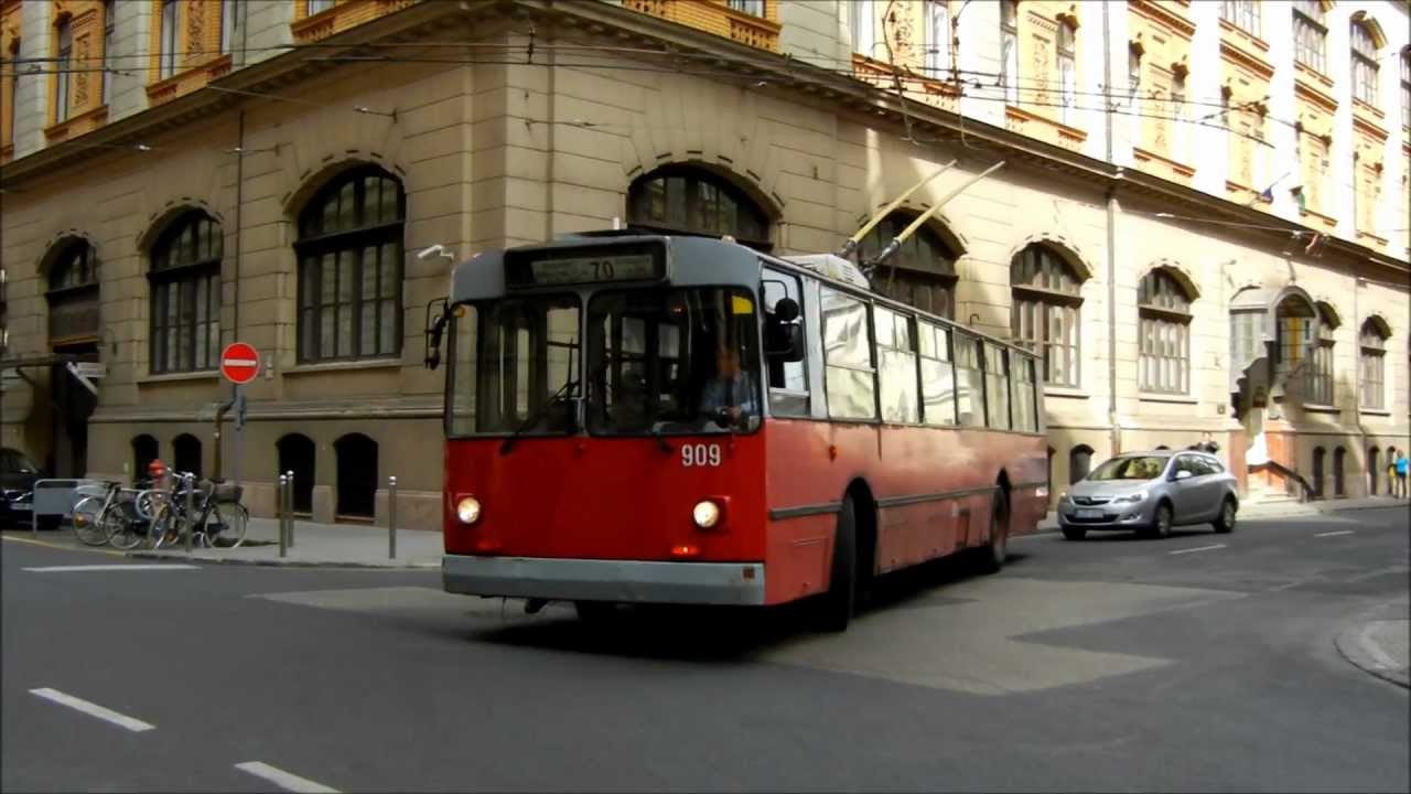 ZiU 9-es trolik Budapesten - ЗиУ-9 tроллейбус - Obus - Trolleybus