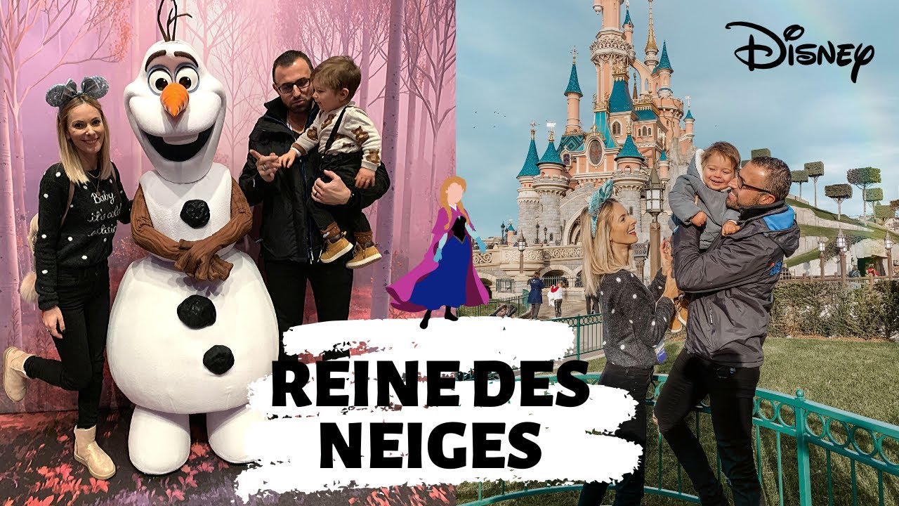 REINE DES NEIGES A DISNEYLAND , RENCONTRE AVEC OLAF ANNA ET ELSA / CINDYCHTIS