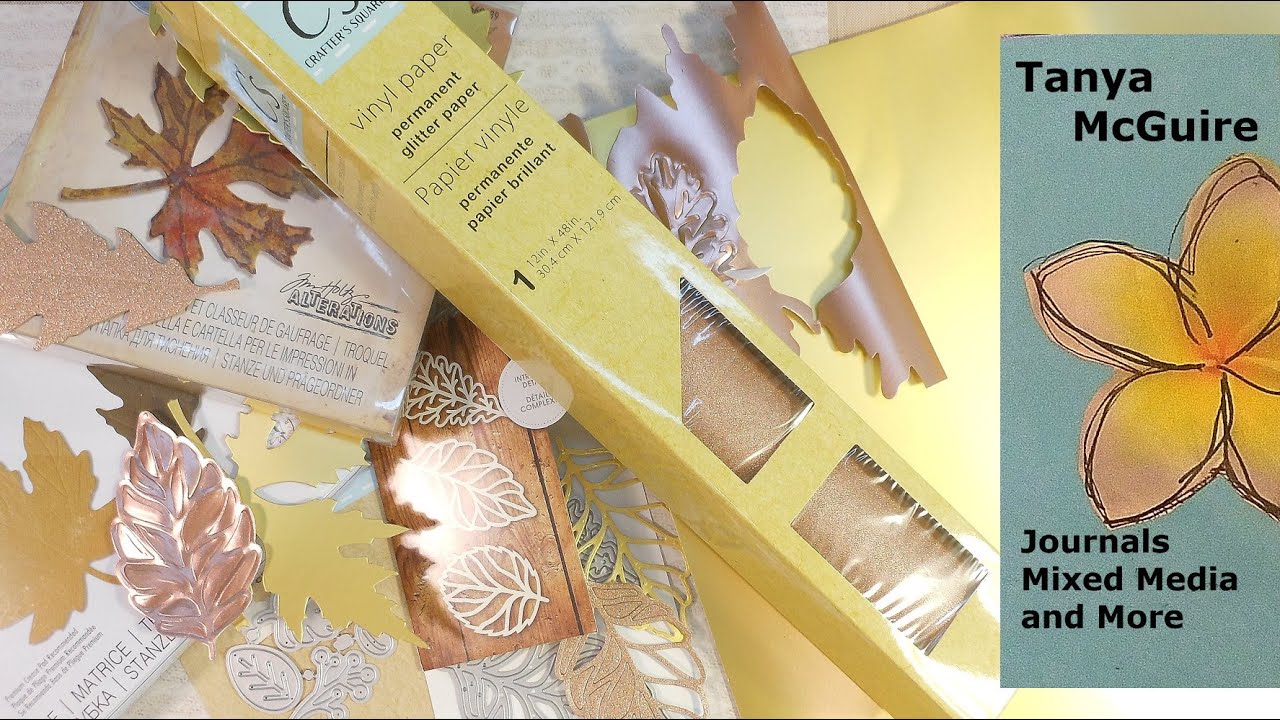 Die Cutting Dollar Tree Vinyl and Poster Board
