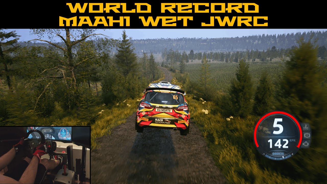World Record Time Trial | EA Sports WRC 24 | Finland Maahi Wet | Junior WRC | Fanatec