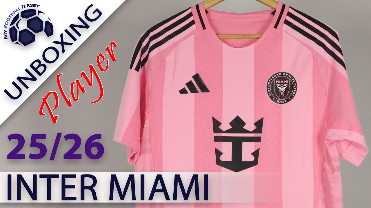 Inter Miami CF Home Kit Pink Euforia 2025 Suarez (Minejerseys) Player Version Unboxing Review