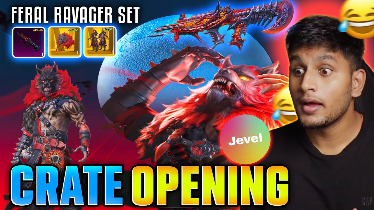NEW WEREWOLF SET CRATE OPENING &  UPGRADING NEW AUG SKIN | BGMI NEW CRATE  | JEVEL | #crateopening