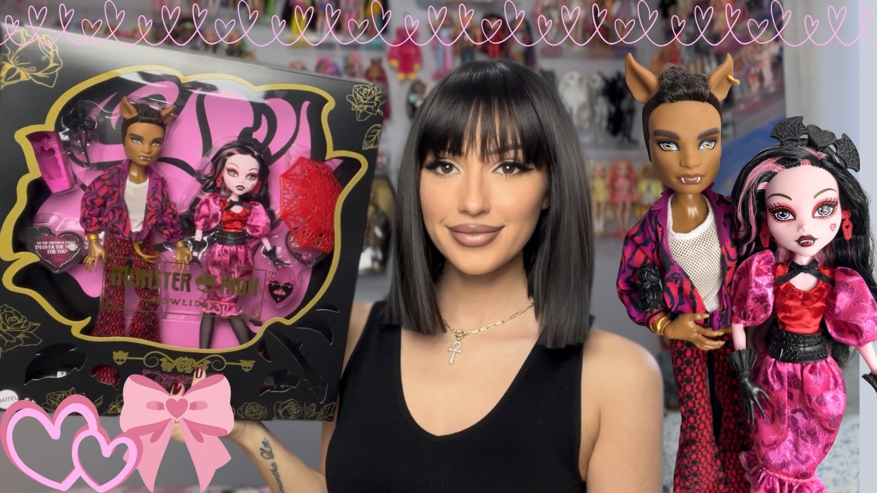 💘 Valentine’s Day Unboxing! MONSTER HIGH HOWLIDAY LOVE EDITION Draculaura & Clawd Wolf - Review