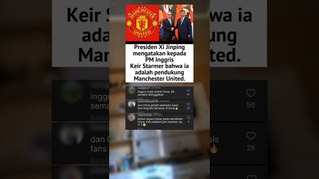 Presiden China Xi Jinping Aja Dukung King MU‼️ Masa Kalian Ga⁉️ 