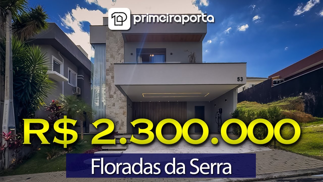 SOBRADO NO FLORADAS DA SERRA, URBANOVA! COM 4 SUÍTES E UM ÓTIMO APROVEITAMENTO DE ESPAÇO!