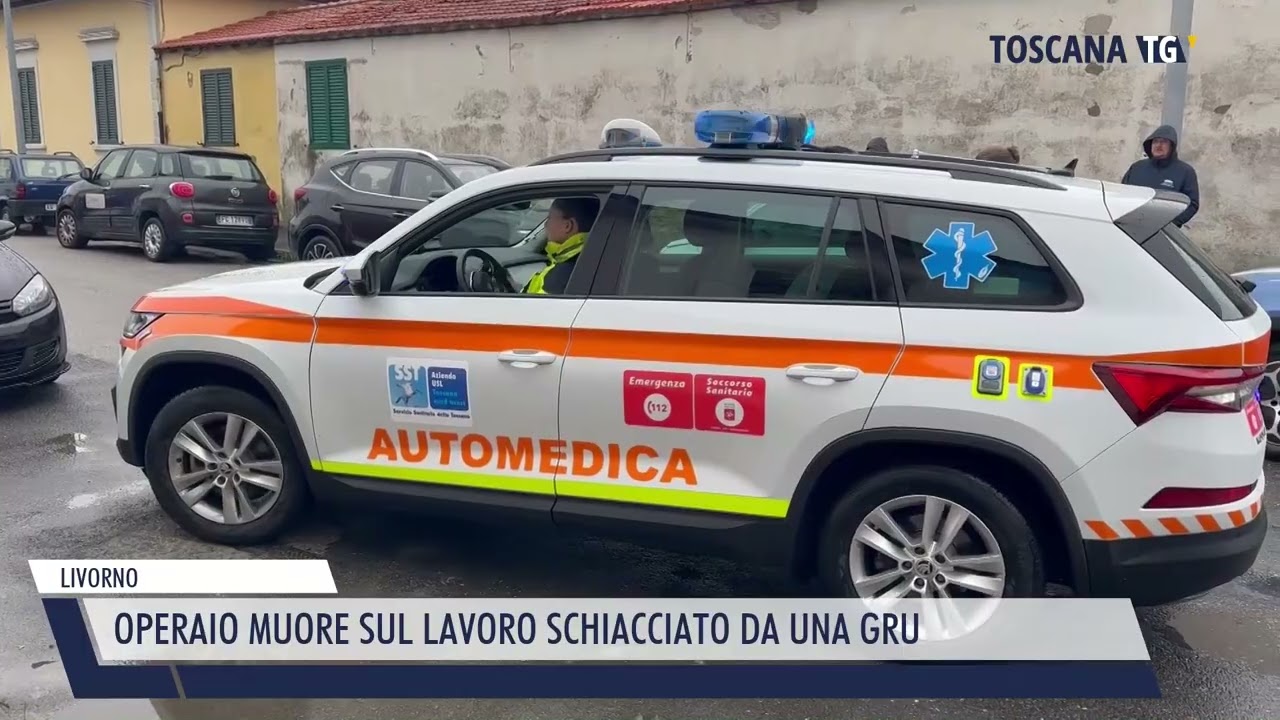 2026-01-23 LIVORNO - OPERAIO MUORE SUL LAVORO SCHIACCIATO DA UNA GRU