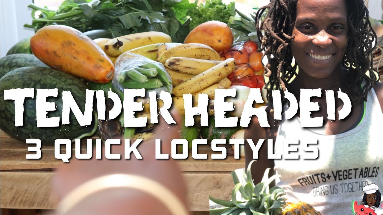 👸🏿 Tenderheaded | 3 Quick Loc Styles for Fine Delicate Afro  Textured Locs | Loc Journey