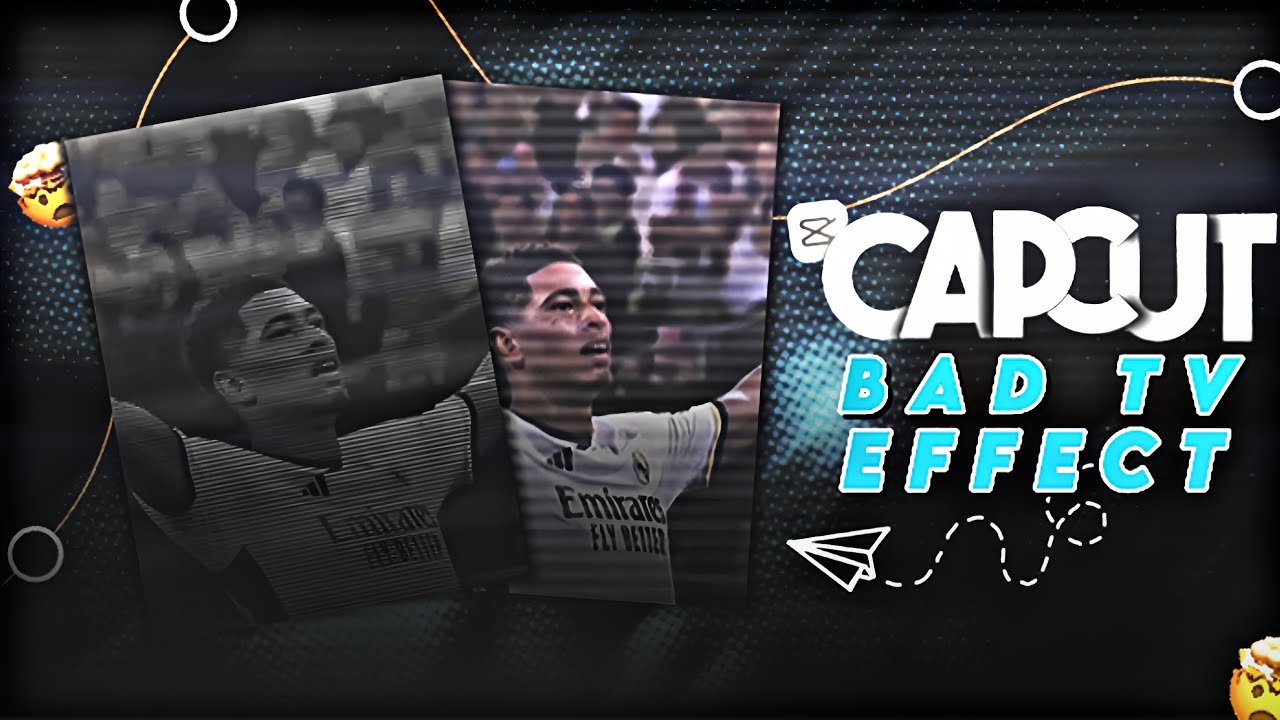 Capcut || viral football bad tv effect || Ae like effect in Capcut 🔥 ||