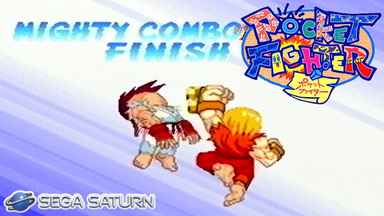 Pocket Fighter playthrough (SEGA Saturn) (1CC)
