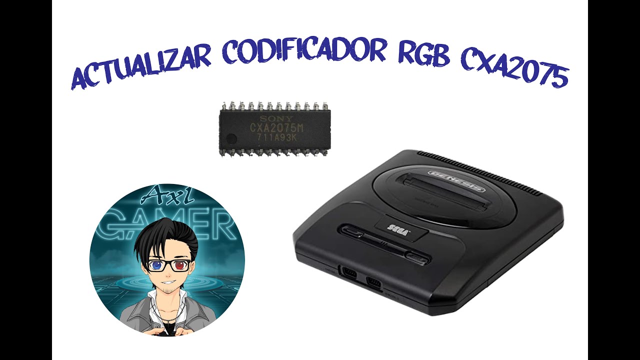 Actualización CXA2075 a SEGA GENESIS modelo 2