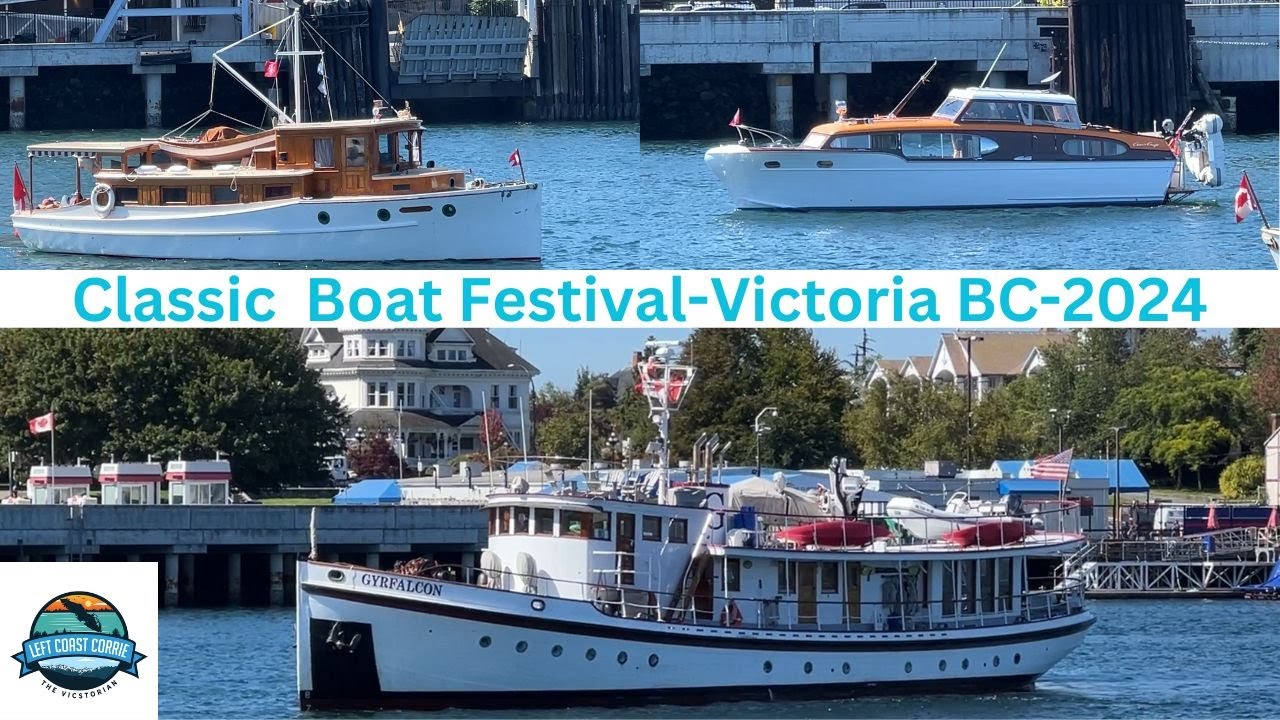 Classic Boat Festival 2024: Entering the Harbour in Victoria, BC, Canada