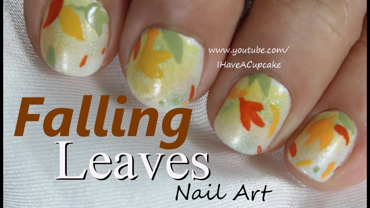 Falling Leaves Nail Art