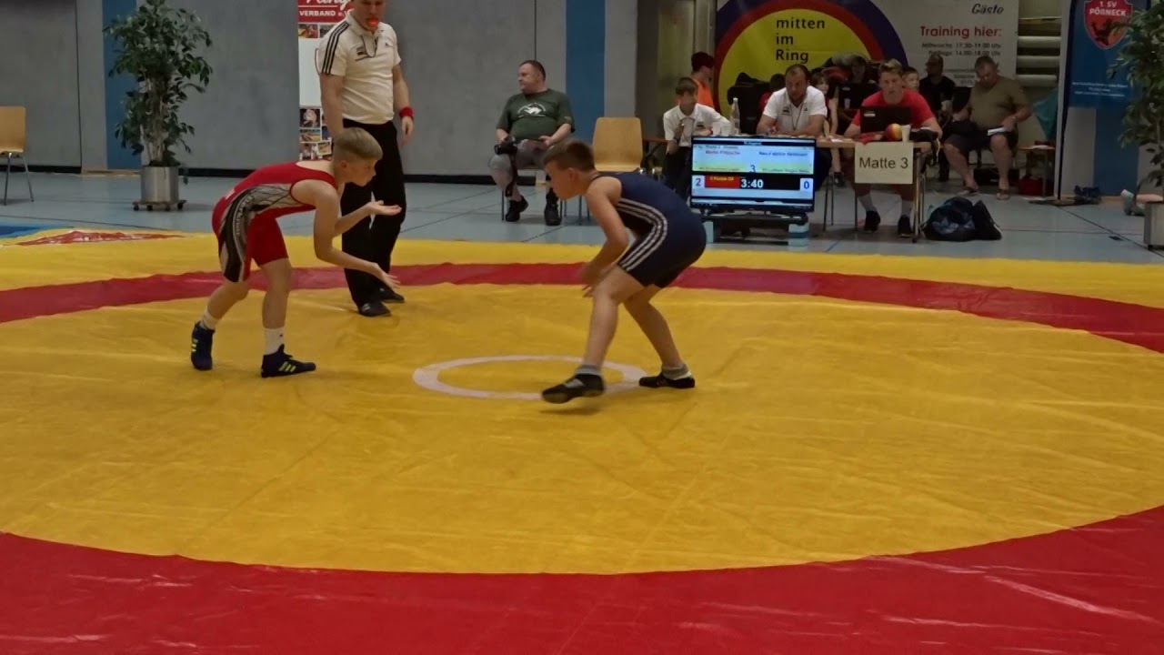 Merlin Fritzsche (RV Eichenkranz Lugau) - Neo-Fabrice Heilmann (SV Luftfahrt Ringen) D/42kg  2019