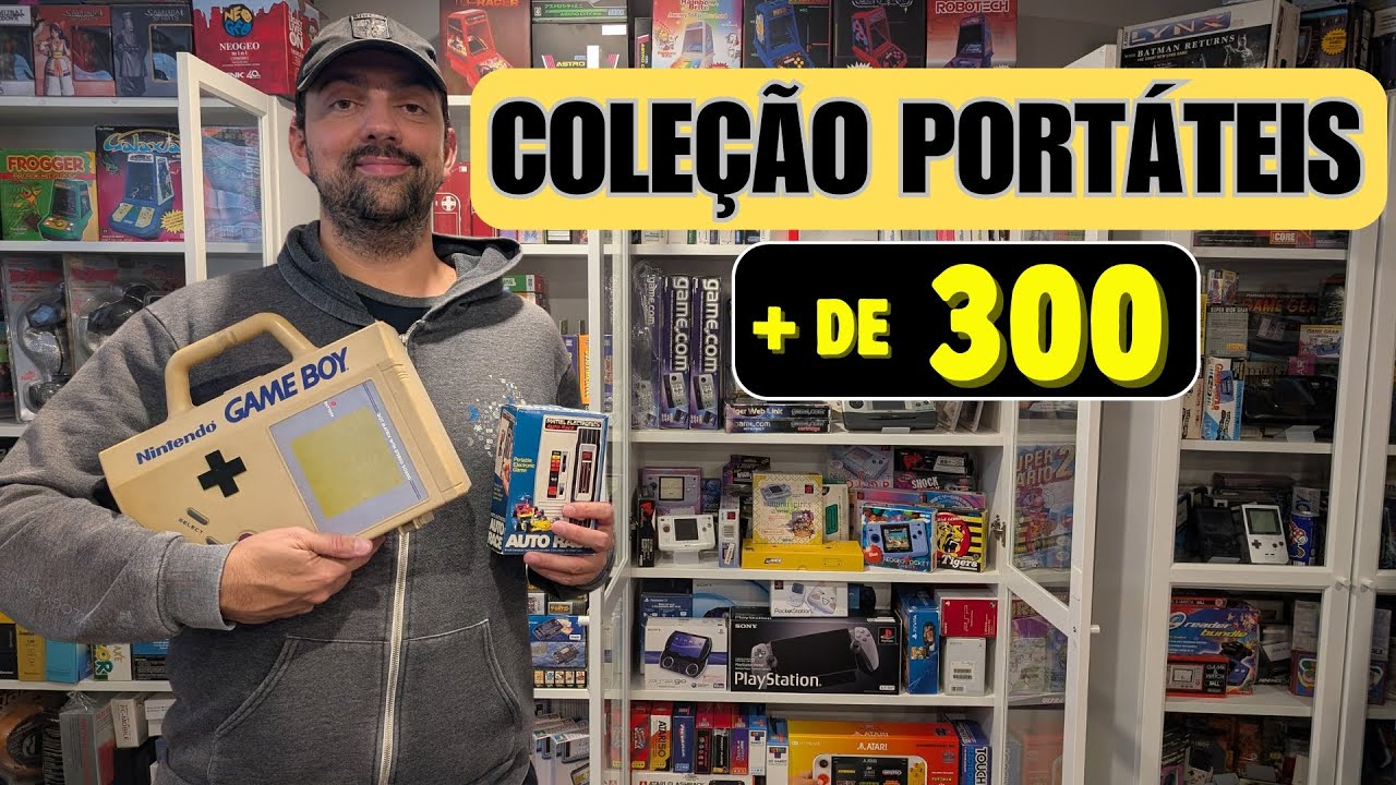 🎮 Tour da Minha COLEÇÃO de Video Games PORTÁTEIS (+ de 300 aparelhos) - Quarto Gamer 🔥