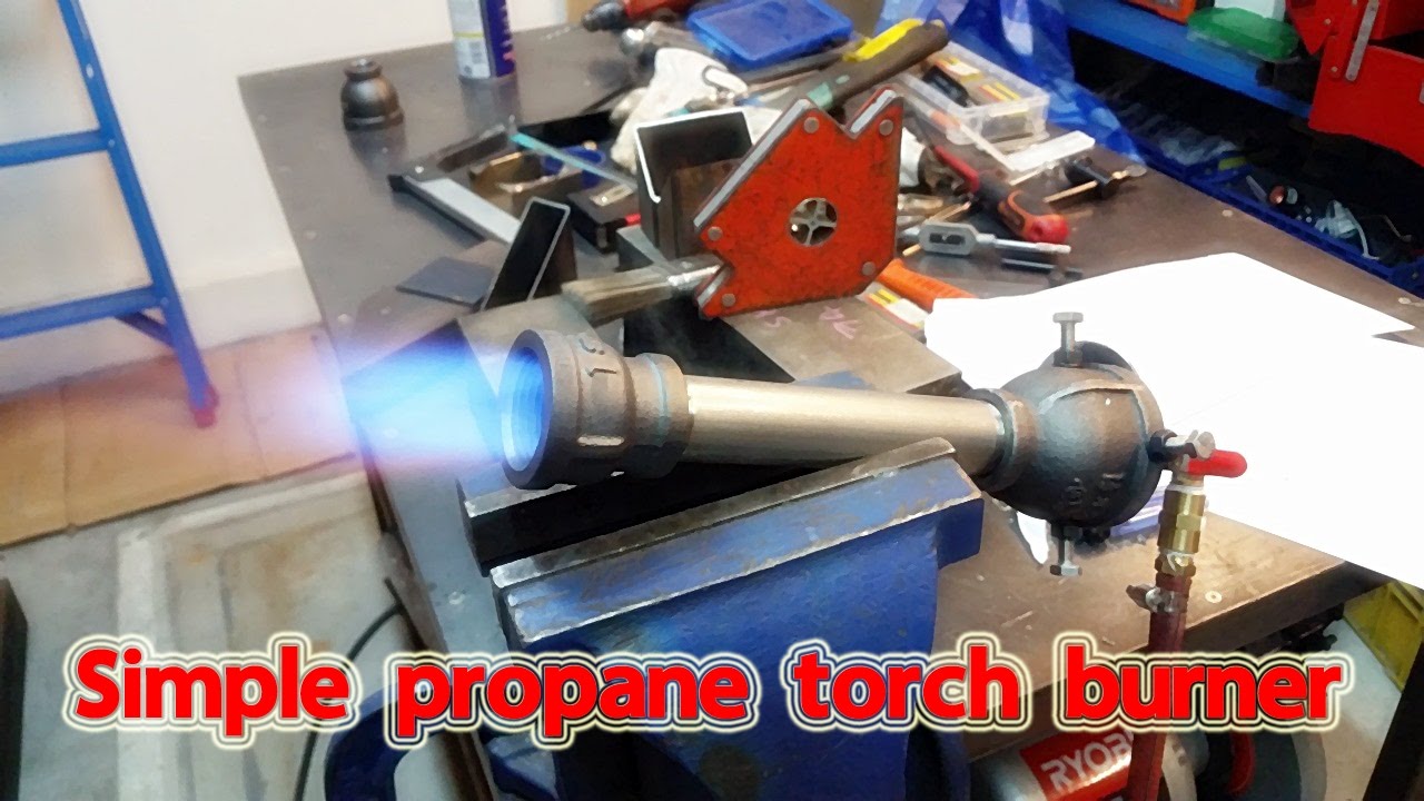 DIY ทำหัวเผาแบบง่ายๆ  (Simple propane torch burner)