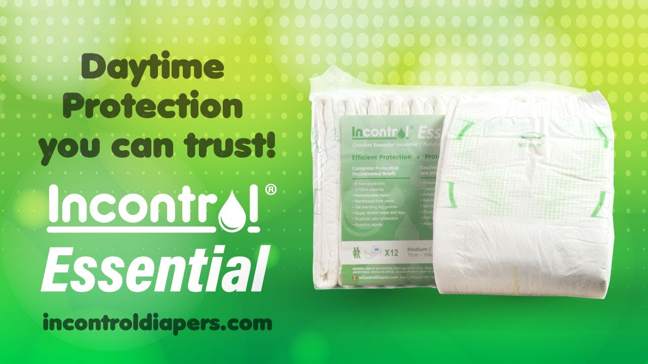 InControl Essential Tab-Style Briefs - The Best Daytime Diapering Option!