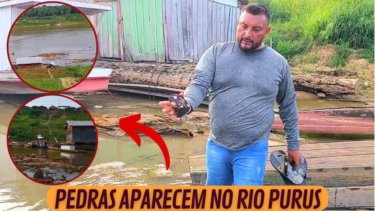 SECA HIST&Oacute;RICA EM CANUTAMA NO AMAZONAS 2024 - (Part.1) PEDRAS APARECEM NO RIO PURUS