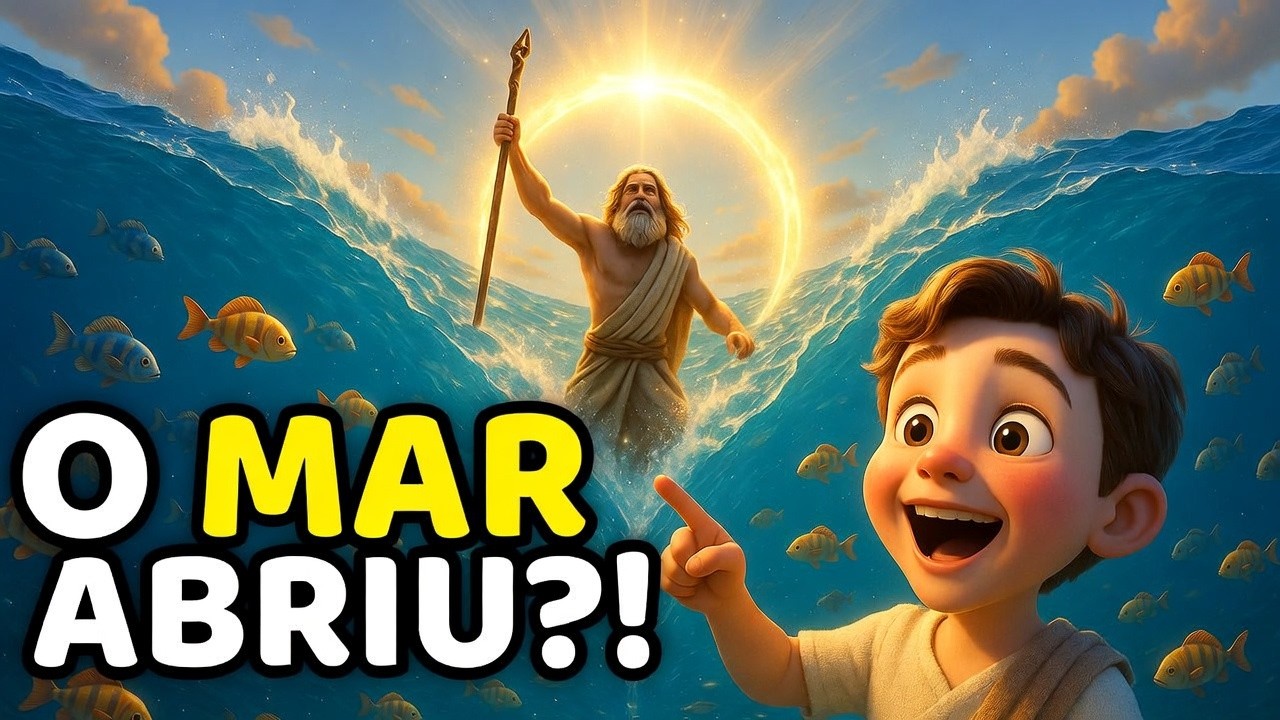 Moisés Abriu o Mar Vermelho | Louvor Infantil Bíblico Animado