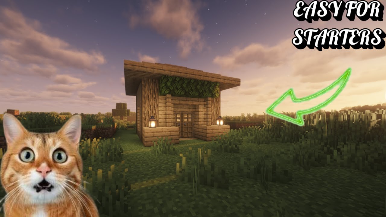 Minecraft Easy Starter House | Simple Survival Build for Beginners.