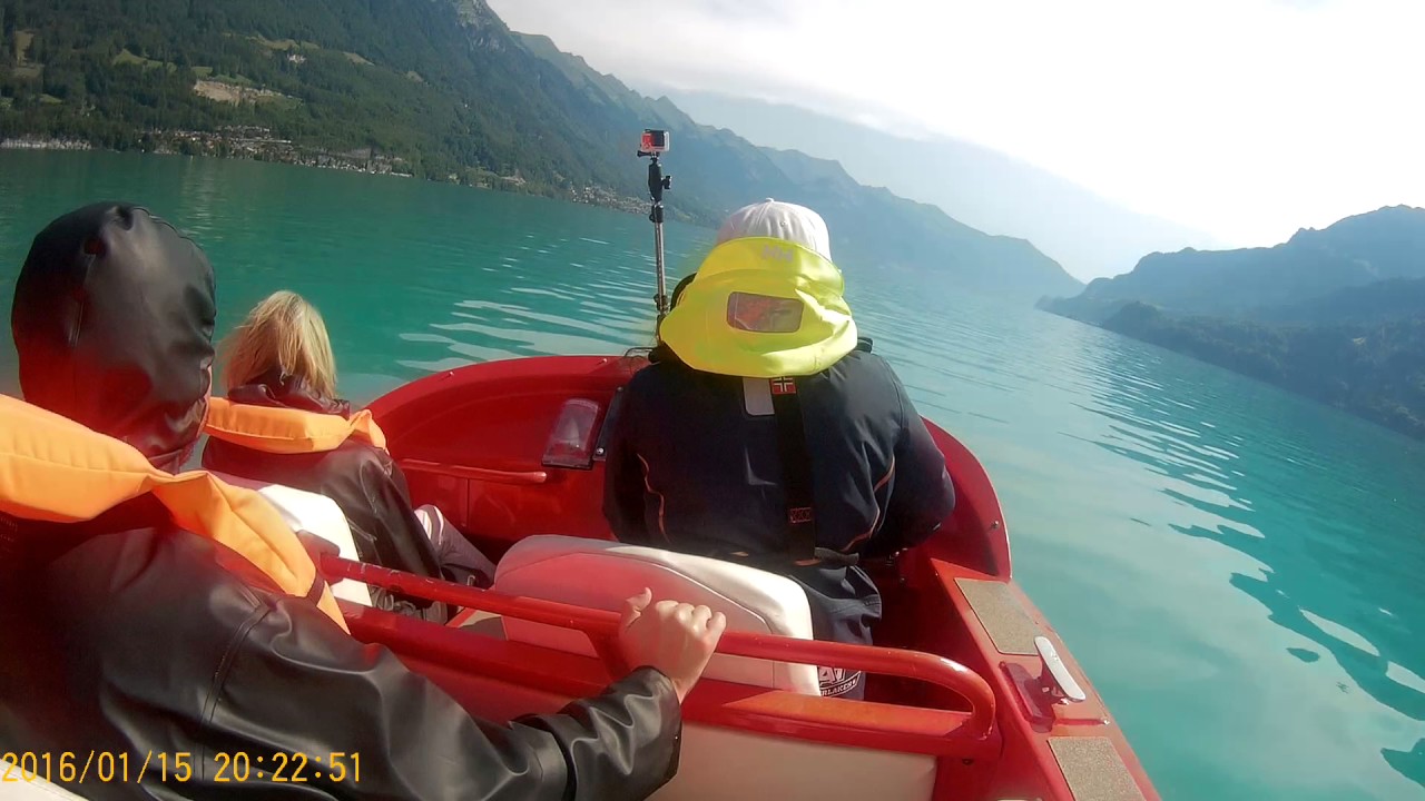Jetboat  - Lake Brienzersee, Interlaken, Switzerland part1  19th July 2017