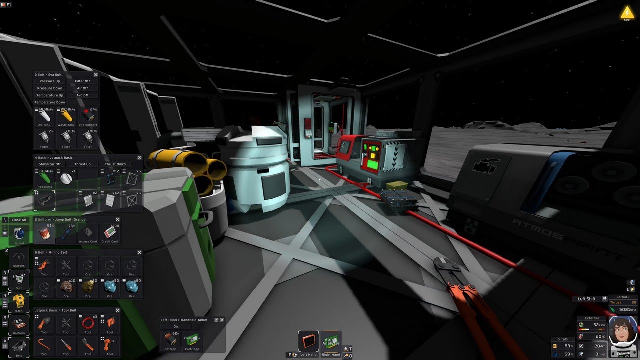 Stationeers tutorial - newbie introduction 2: Manufacturing and Station Battery (2023-12-28)