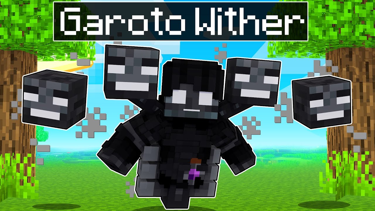 JOGANDO como um GAROTO WHITER no Minecraft