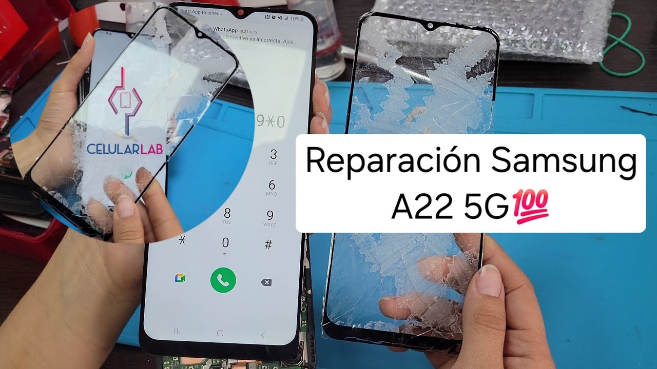 Cambio de visor Samsung A22 5G💥