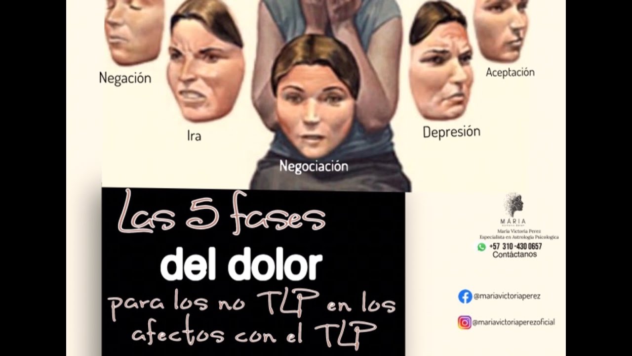 LAS 5 FASES DEL DOLOR PARA LOS NO TLP EN LOS AFECTOS CON EL TLP.