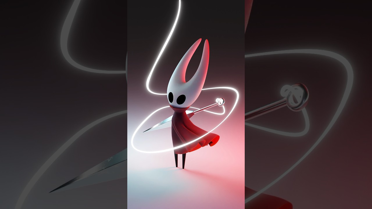 3D-моделирование Хорнета из Hollow Knight. Что мне моделировать дальше? #blender #3Dart #graphicd...