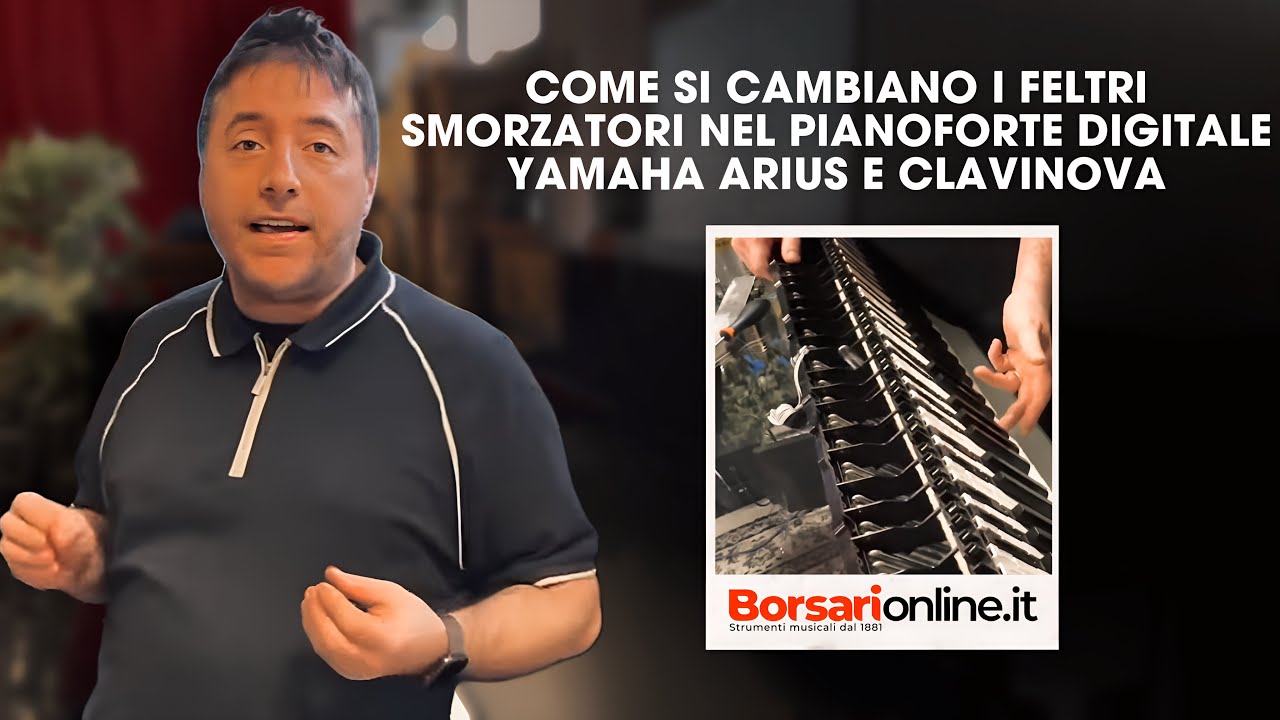 Come si cambiano i feltri smorzatori (Stopper) nel pianoforte digitale Yamaha Arius e Clavinova