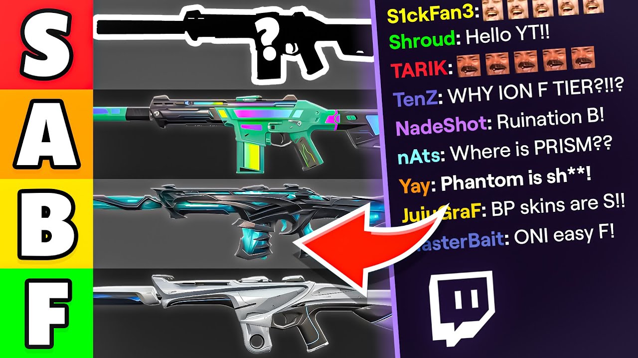 My Viewers Rated PHANTOM Skins (VALORANT)