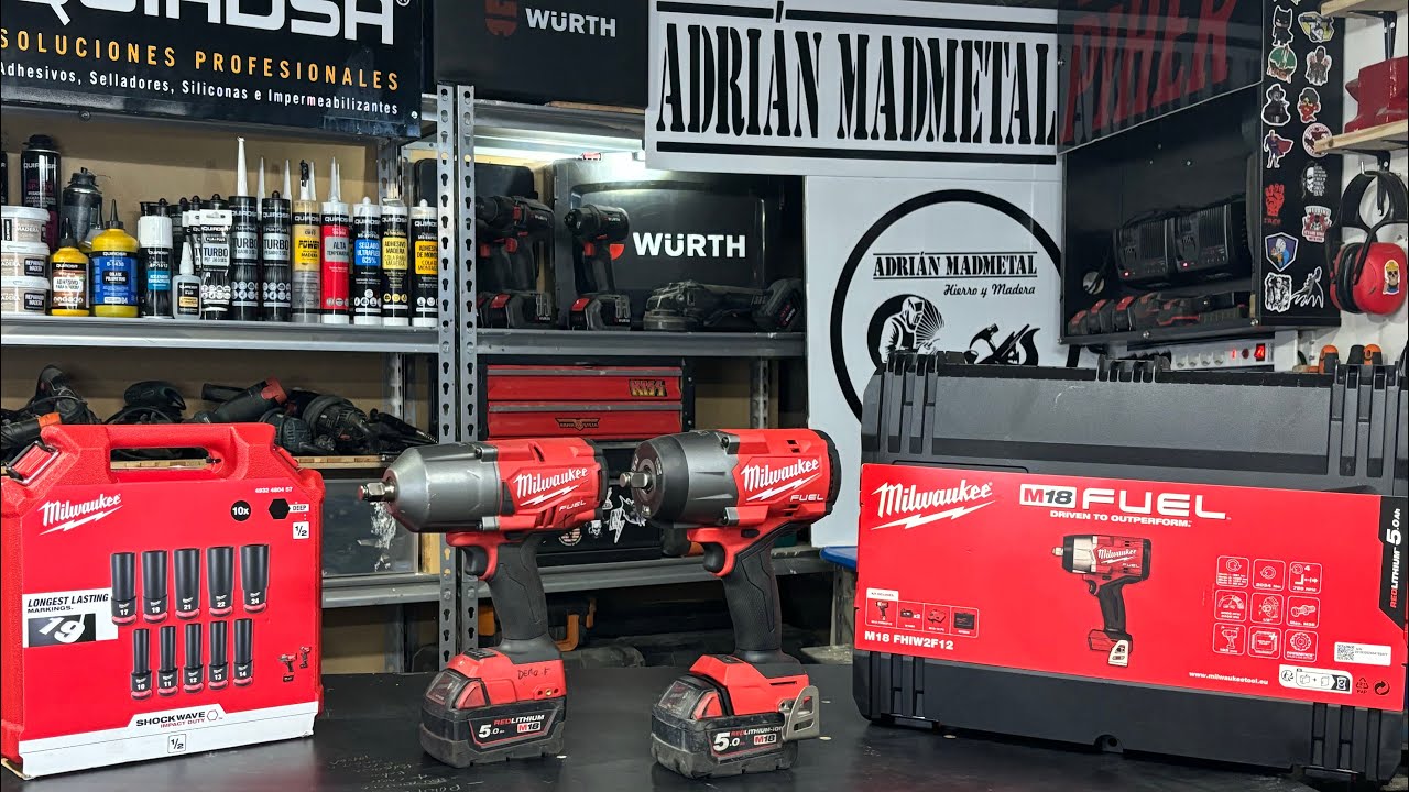 🔴🟢💯Milwaukee FHIW2F12. Llave de impacto 1/2 presentación en español/castellano.