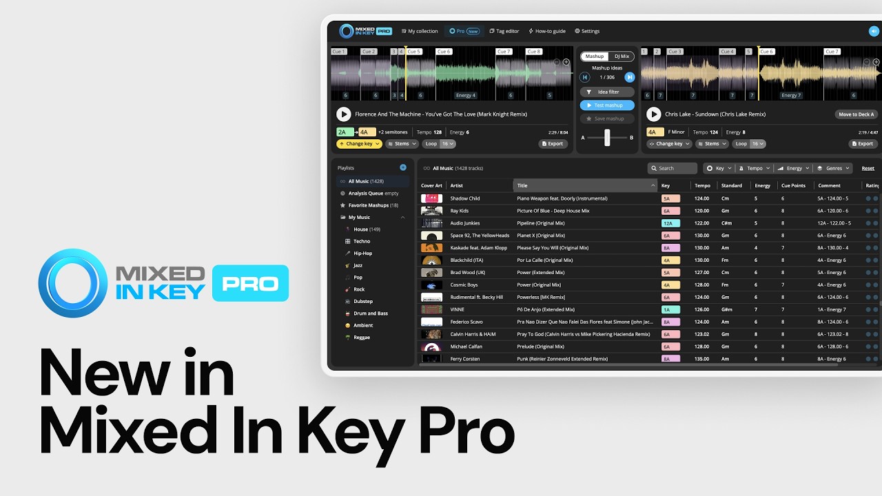 В Mixed In Key Pro теперь есть разделение нот и многое другое