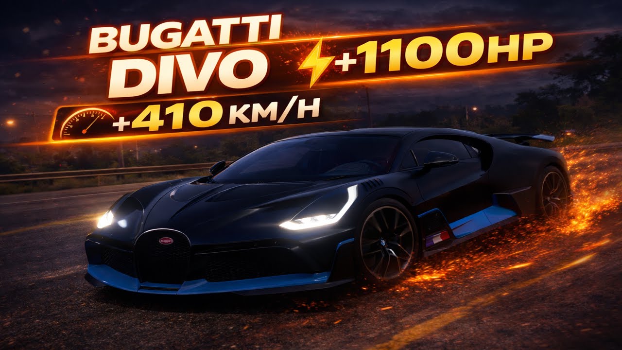 (4K) +1100 HP Bugatti Divo (+410km/h) - Forza Horizon 5