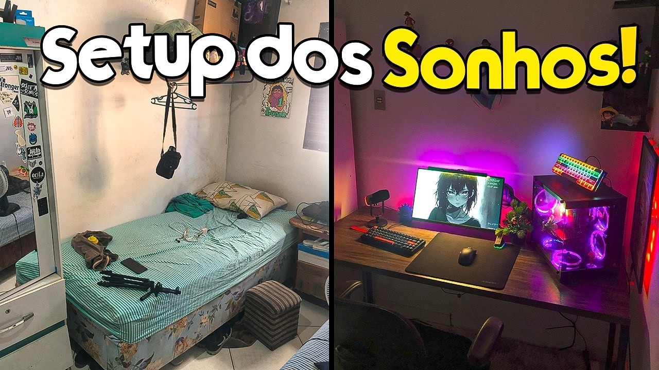 Transformei meu Quarto em um SETUP Gamer Insano!