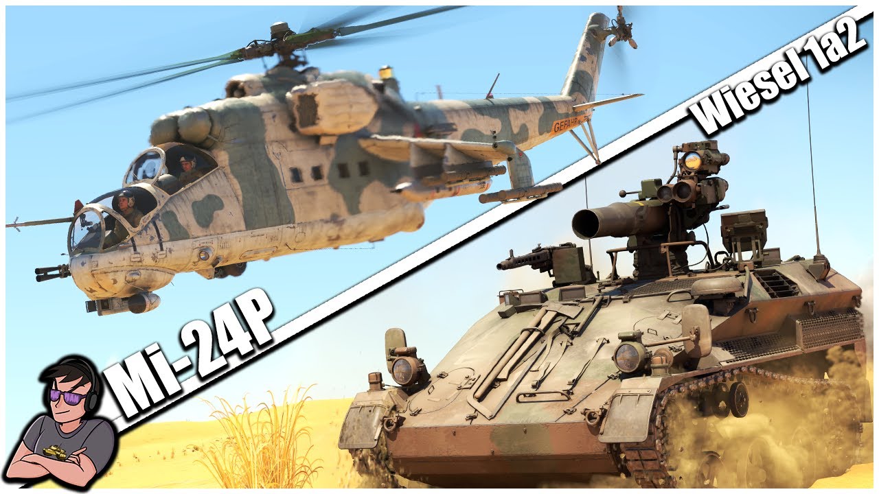 Самая дерзкая немецкая танкетка, которая всё терзает — Wiesel 1A2 и Ми-24П — War Thunder