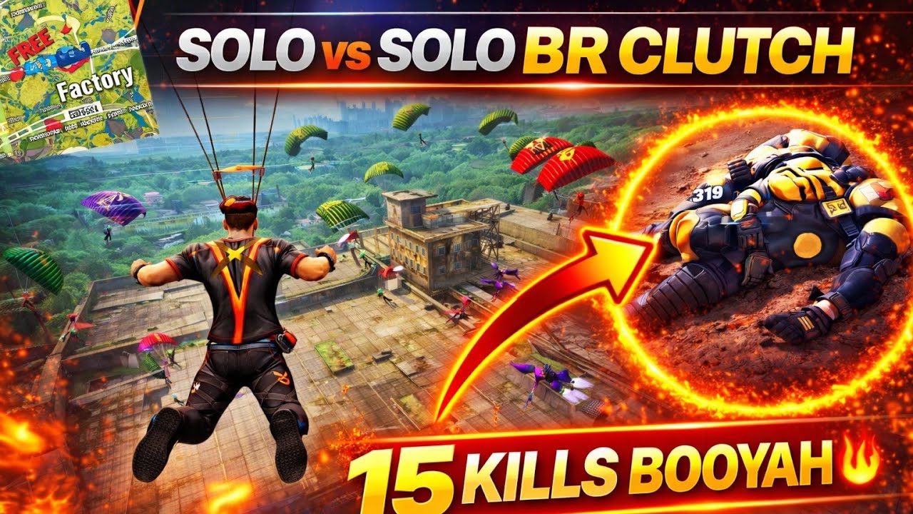 Noob Lobby Destroyed 😈 15 Kills Solo vs Solo | Factory Drop BR Match