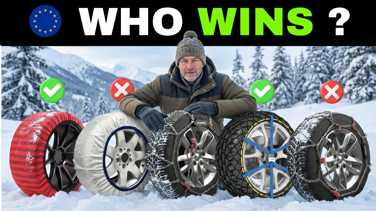 ✅ Top 7 Best Snow Chains & Socks for Tires in Europe [2026] ❄️ Easy Install & Safe Winter Driving