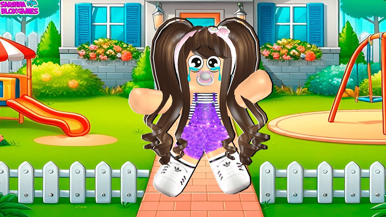 SARINHA BEBÊ FICOU SOZINHA E FUGIU DE CASA!! Sunnydale Daycare 🌈👶 Roblox