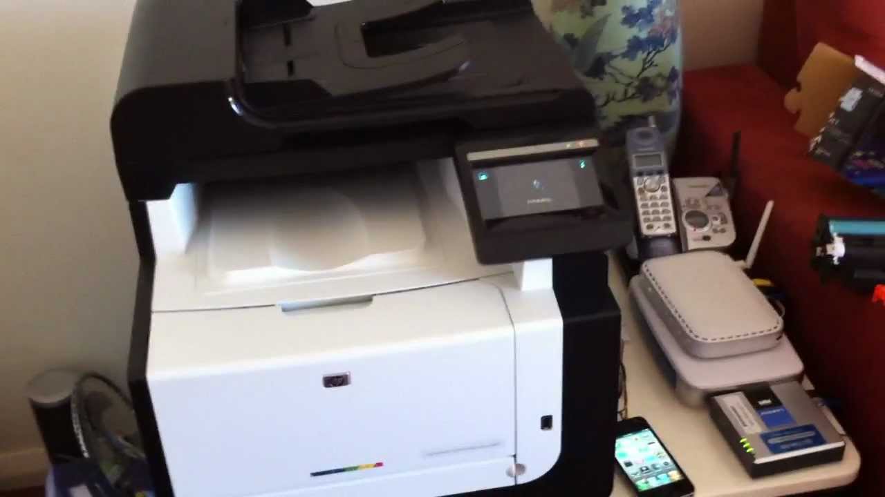 Installing ink into an Hp Colour Laserjet Pro CM1415FN printer