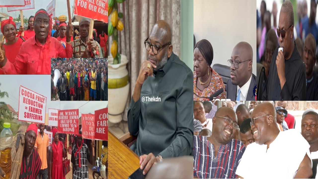 Randy Abbey on the ran as over 1000 cocoa farmers storm COCOBOD