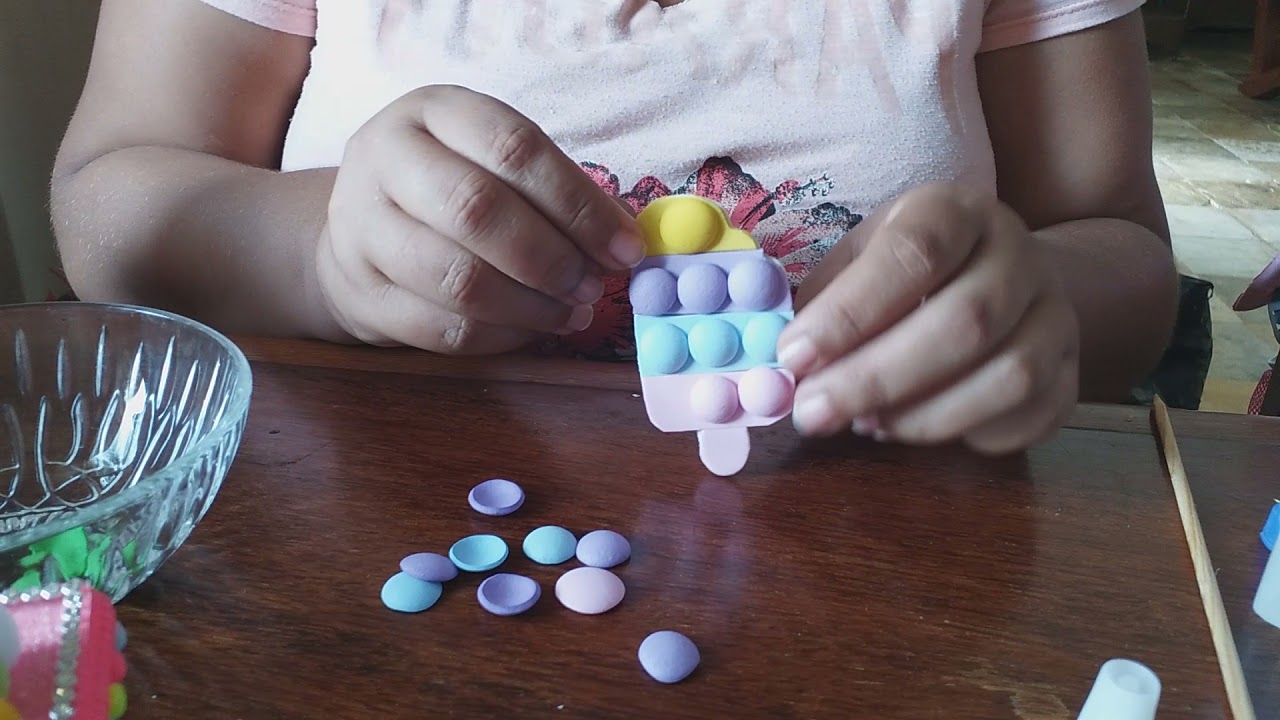 pop it em eva para apliques de lembrancinhas.