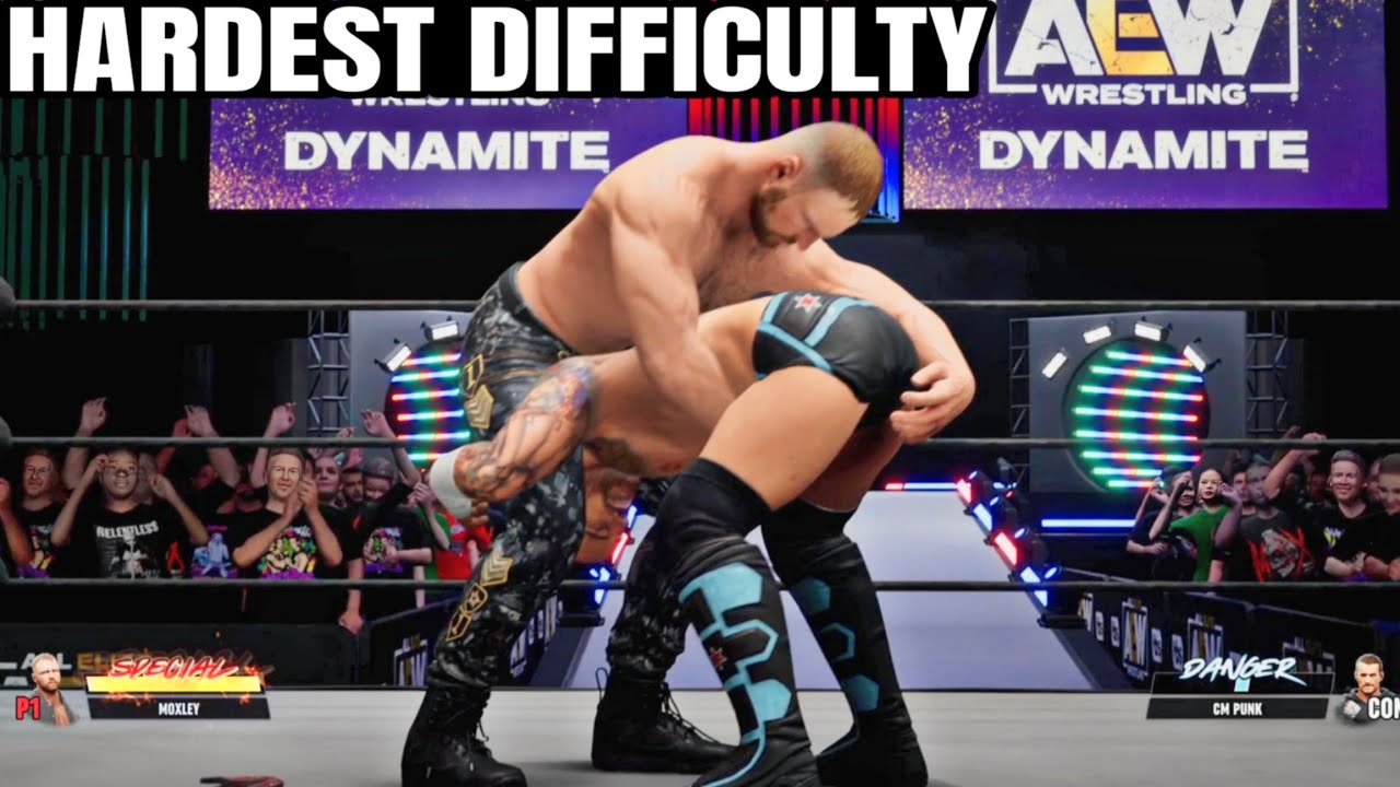 AEW Fight Forever Hardest Difficulty Gameplay (PS5)